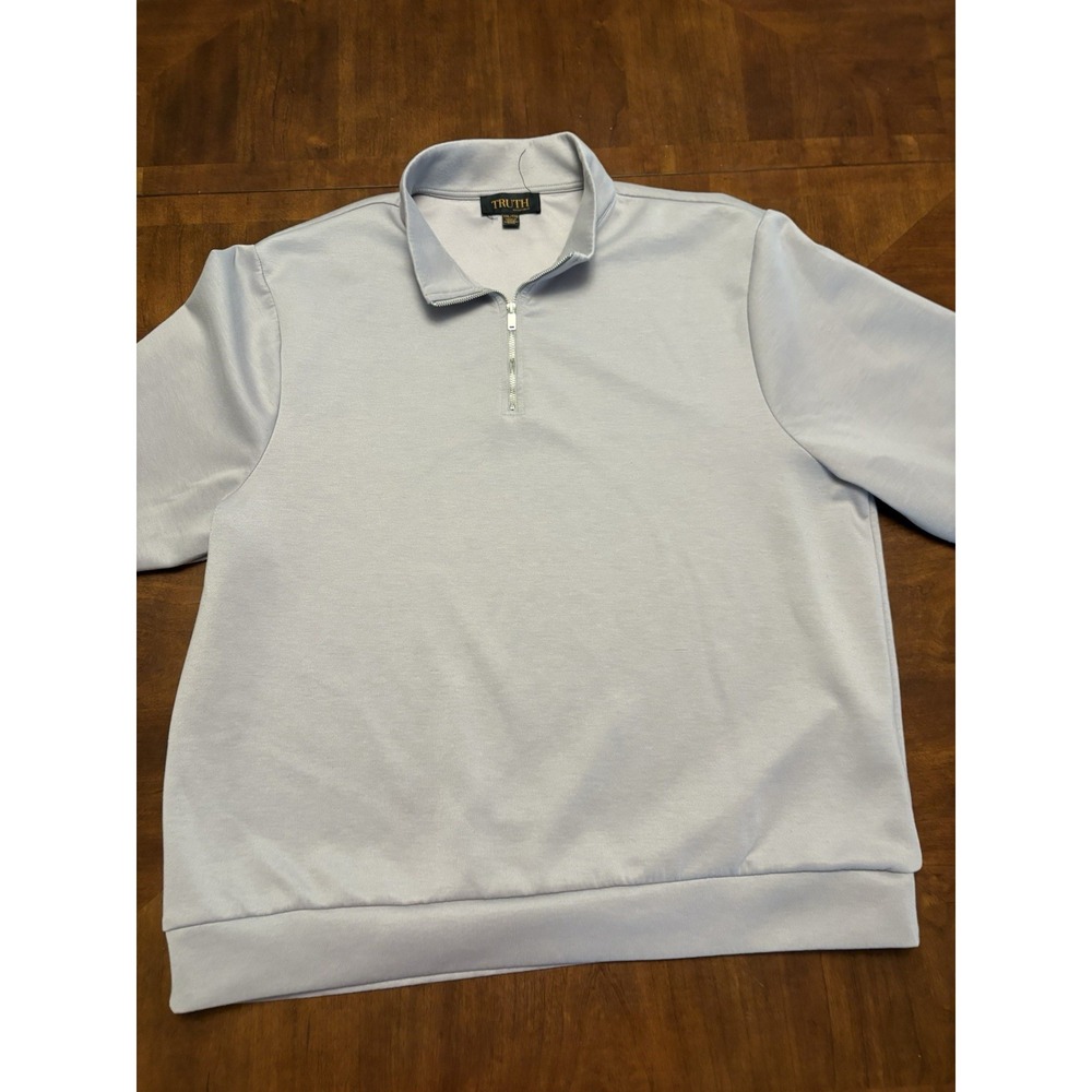 Truth by Republic Men’s Quarter Zip Pullover Grey Size XXL Tall Long Sleeve